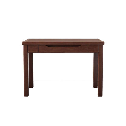 Modern Minimalist Rectangular Solid Wood Board Desks 1/2-Drawer For Home Office