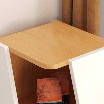 Modern Minimalist Triangle Solid Wood Compact Corner Bookcase 2/4/6-Tier Storage Rack For Home Office
