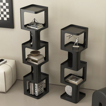 Contemporary Scandinavian Iron Square Bookshelves 3/4/5-Tier Standing Shelves For Home Office