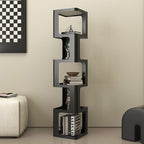 Contemporary Scandinavian Iron Square Bookshelves 3/4/5-Tier Standing Shelves For Home Office DFM-F