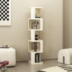 Contemporary Scandinavian Iron Square Bookshelves 3/4/5-Tier Standing Shelves For Home Office DFM-F