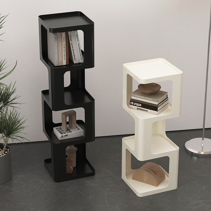 Contemporary Scandinavian Iron Square Bookshelves 3/4/5-Tier Standing Shelves For Home Office DFM-F