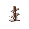 Contemporary Retro Tree-Shaped Solid Wood Bookshelves 5/8/10-Tier Standing Shelves For Home Office DFM-F
