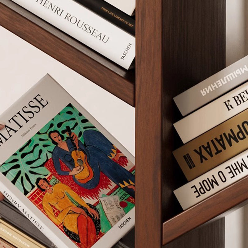 Contemporary Retro Tree-Shaped Solid Wood Bookshelves 5/8/10-Tier Standing Shelves For Home Office