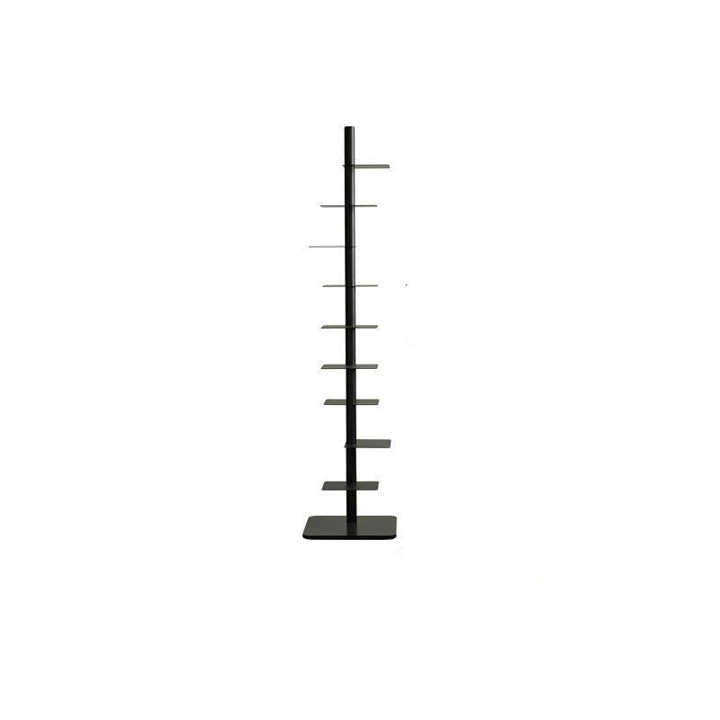 Modern Mid-Century Carbon Steel Invisible Spiral Bookshelf 9-Tier Display Rack Corner Storage Rack For Home Office DFM-F