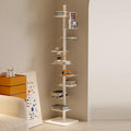 Modern Mid-Century Carbon Steel Invisible Spiral Bookshelf 9-Tier Display Rack Corner Storage Rack For Home Office DFM-F