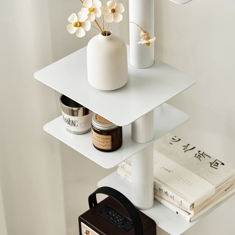 Modern Mid-Century Carbon Steel Invisible Spiral Bookshelf 9-Tier Display Rack Corner Storage Rack For Home Office DFM-F