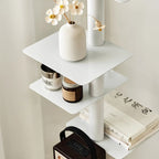 Modern Mid-Century Carbon Steel Invisible Spiral Bookshelf 9-Tier Display Rack Corner Storage Rack For Home Office DFM-F