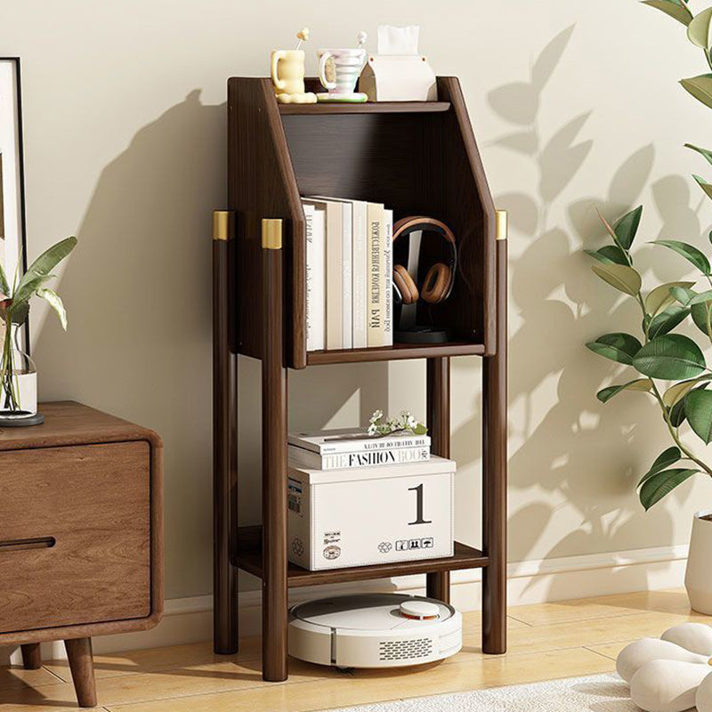 Traditional Vintage Bamboo Fiberboard Multi-functional Storage Sideboard 3/4-Tier Display Rack With Drawer For Home Office DFM-F