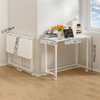 Modern Minimalist Moveable Foldable Rectangular Wood Panel Desk For Home Office DFM-F