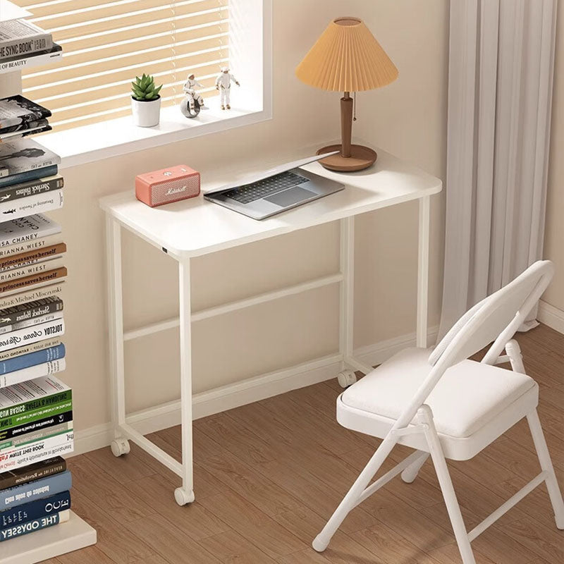 Modern Minimalist Moveable Foldable Rectangular Wood Panel Desk For Home Office DFM-F