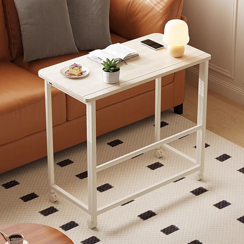 Modern Minimalist Moveable Foldable Rectangular Wood Panel Desk For Home Office DFM-F