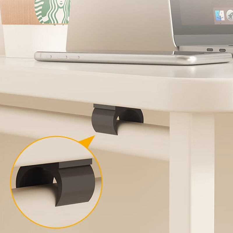 Modern Minimalist Moveable Foldable Rectangular Wood Panel Desk For Home Office DFM-F