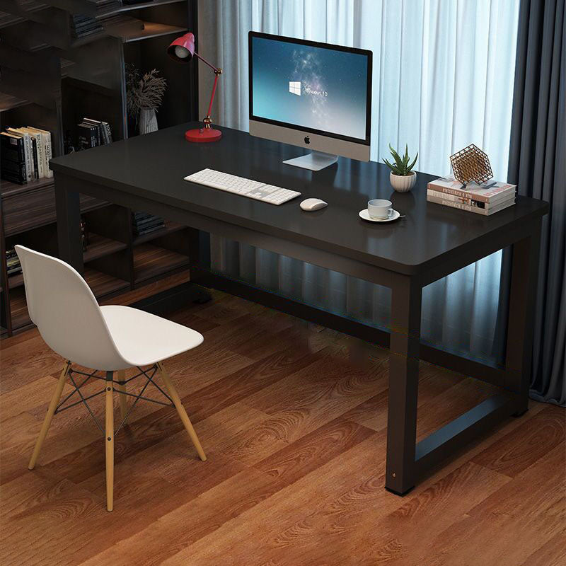 Modern Minimalist Rectangular Grain Plate Steel Desk For Home Office DFM-F