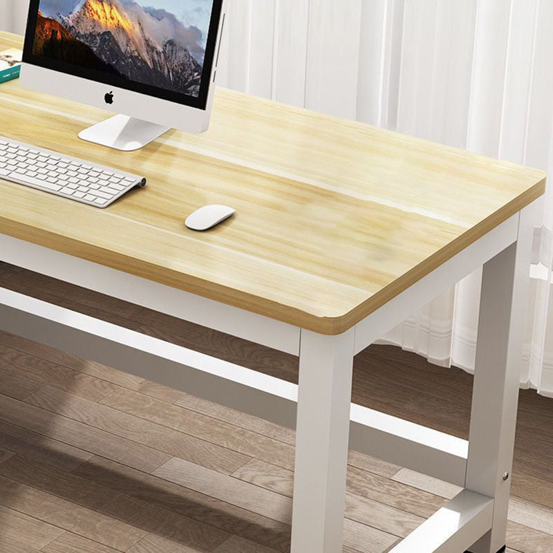 Modern Minimalist Rectangular Grain Plate Steel Desk For Home Office DFM-F
