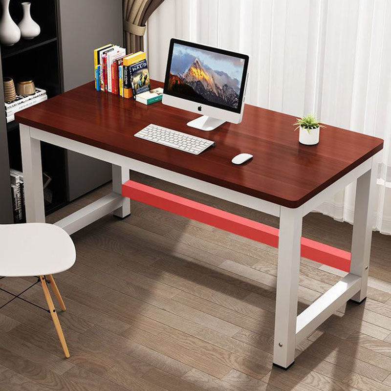 Modern Minimalist Rectangular Grain Plate Steel Desk For Home Office DFM-F