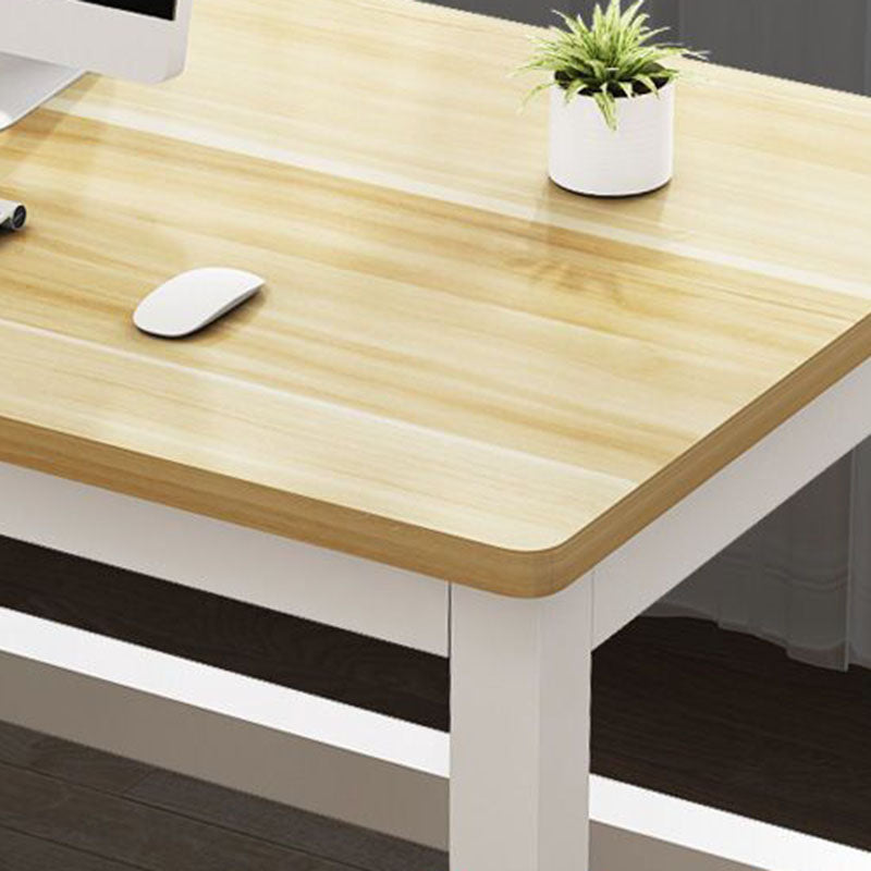 Modern Minimalist Rectangular Grain Plate Steel Desk For Home Office DFM-F