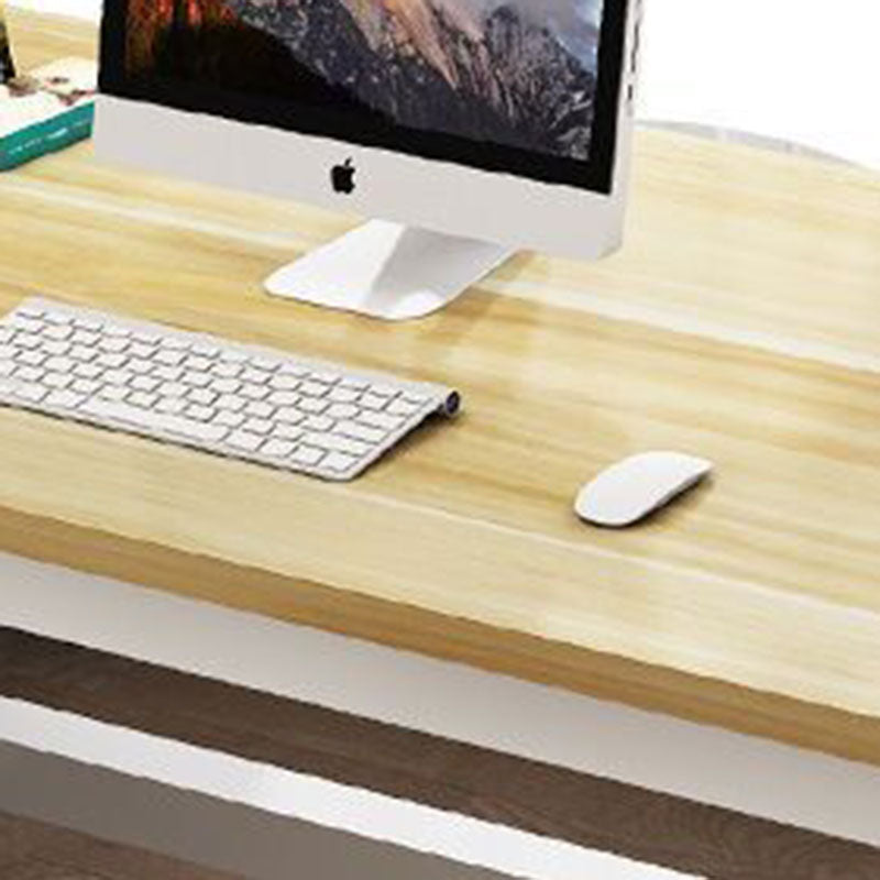 Modern Minimalist Rectangular Grain Plate Steel Desk For Home Office DFM-F