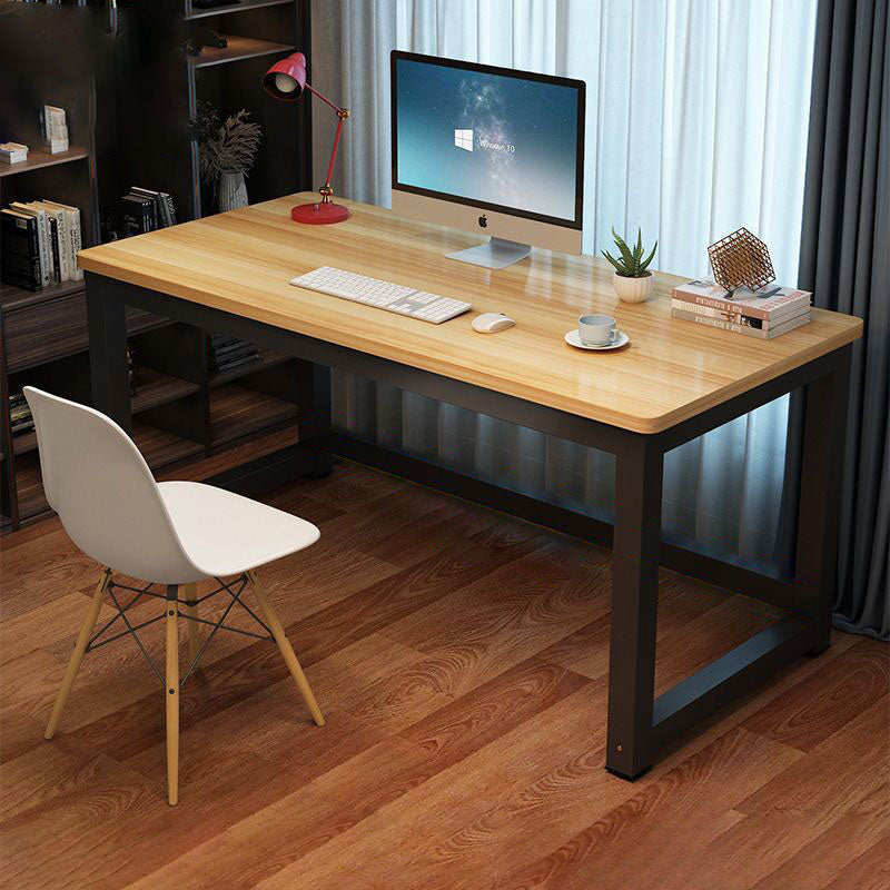 Modern Minimalist Rectangular Grain Plate Steel Desk For Home Office DFM-F