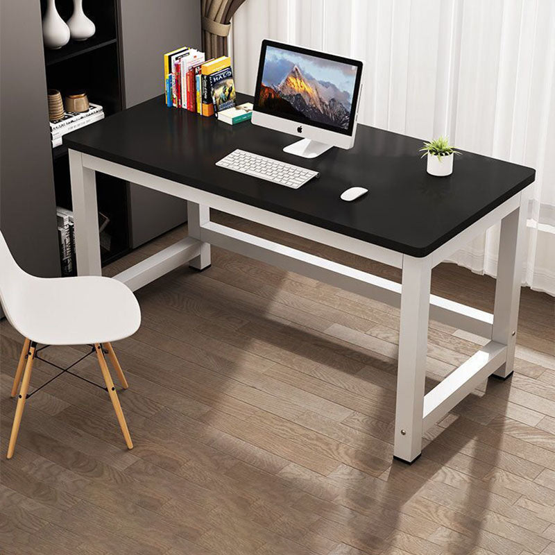 Modern Minimalist Rectangular Grain Plate Steel Desk For Home Office DFM-F