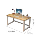 Modern Minimalist Rectangular Grain Plate Steel Desk For Home Office DFM-F