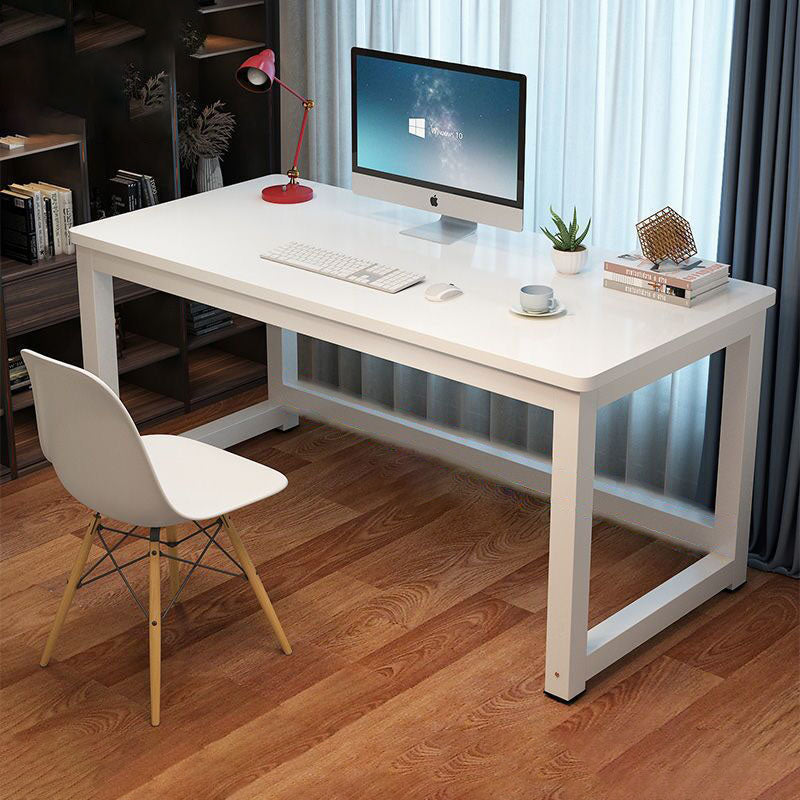 Modern Minimalist Rectangular Grain Plate Steel Desk For Home Office DFM-F