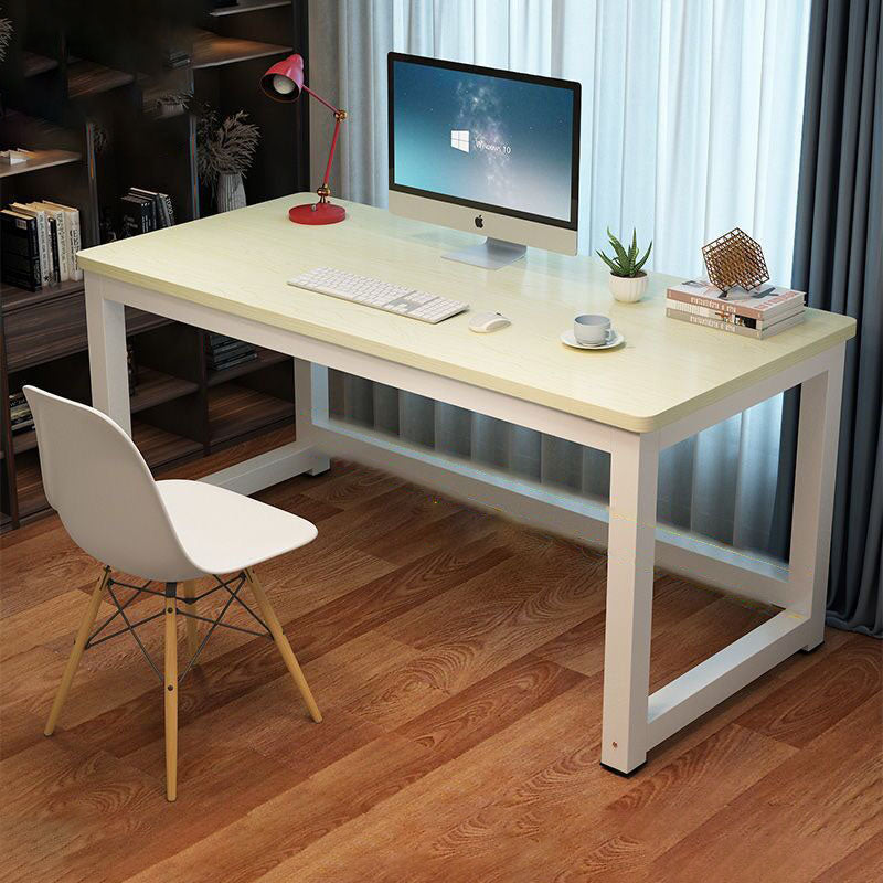 Modern Minimalist Rectangular Grain Plate Steel Desk For Home Office DFM-F