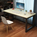 Modern Minimalist Rectangular Grain Plate Steel Desk For Home Office DFM-F