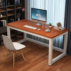 Modern Minimalist Rectangular Grain Plate Steel Desk For Home Office DFM-F