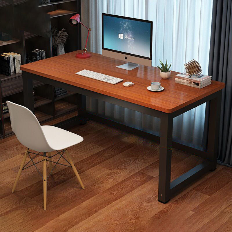 Modern Minimalist Rectangular Grain Plate Steel Desk For Home Office DFM-F