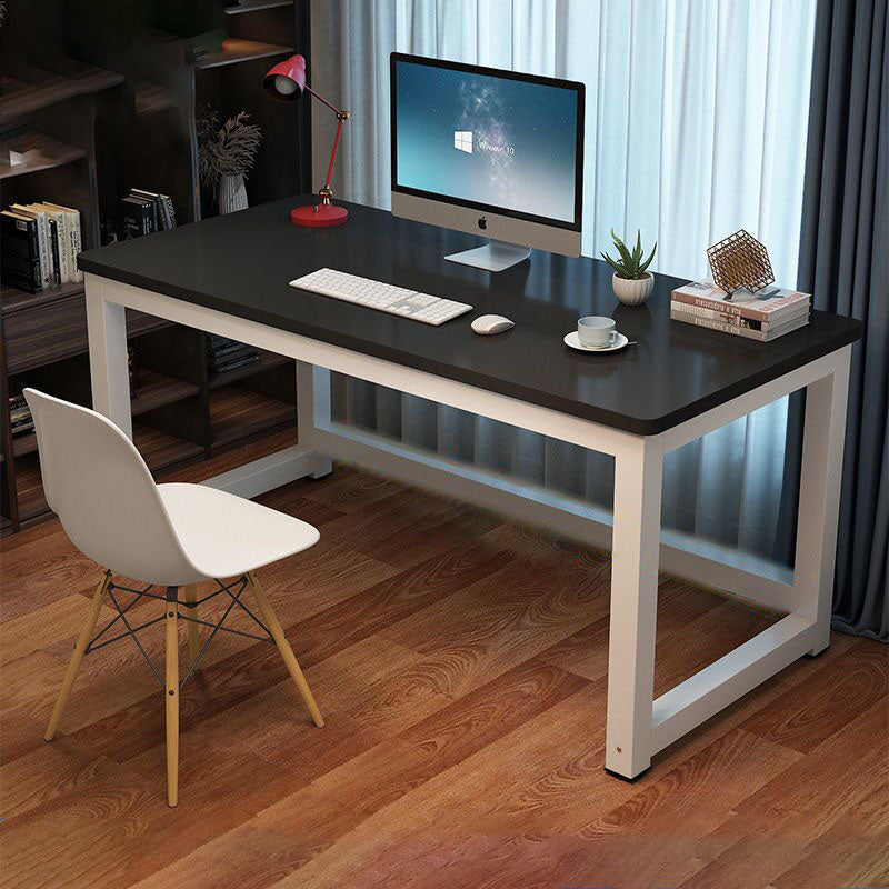 Modern Minimalist Rectangular Grain Plate Steel Desk For Home Office DFM-F