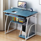 Modern Minimalist Rectangular Iron Density Board Desk 3-Tier For Home Office DFM-F