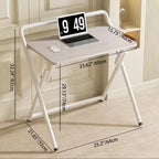 Modern Minimalist Foldable Rectangular Density Plate Carbon Steel Desk For Home Office DFM-F