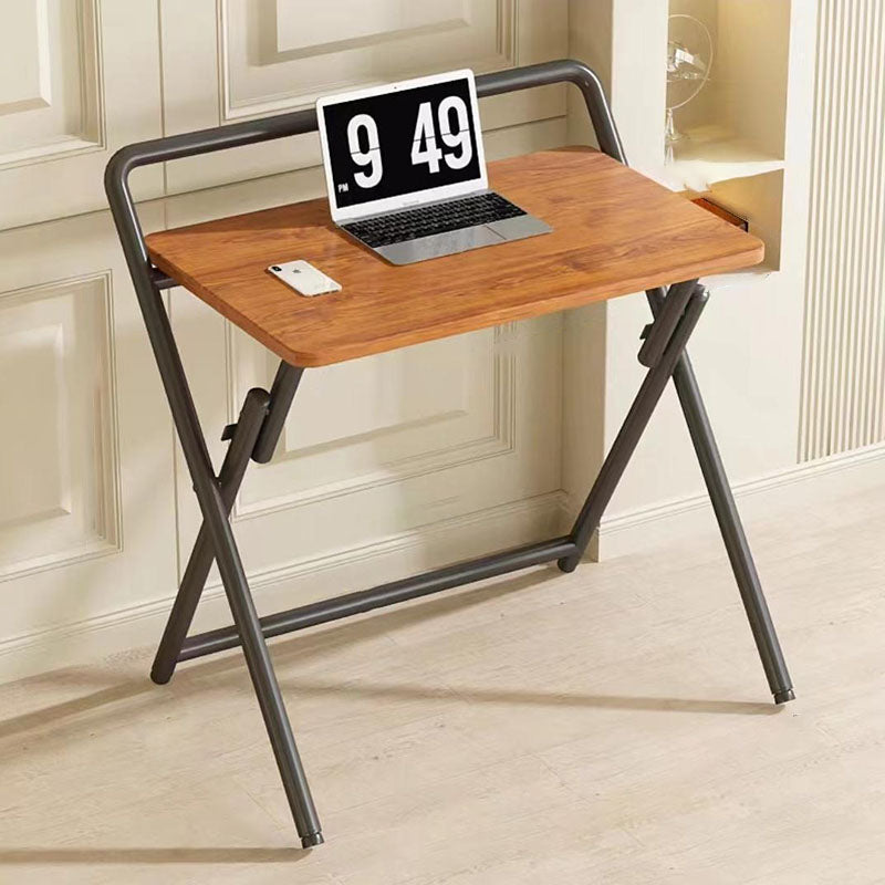 Modern Minimalist Foldable Rectangular Density Plate Carbon Steel Desk For Home Office DFM-F