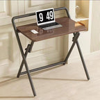 Modern Minimalist Foldable Rectangular Density Plate Carbon Steel Desk For Home Office DFM-F