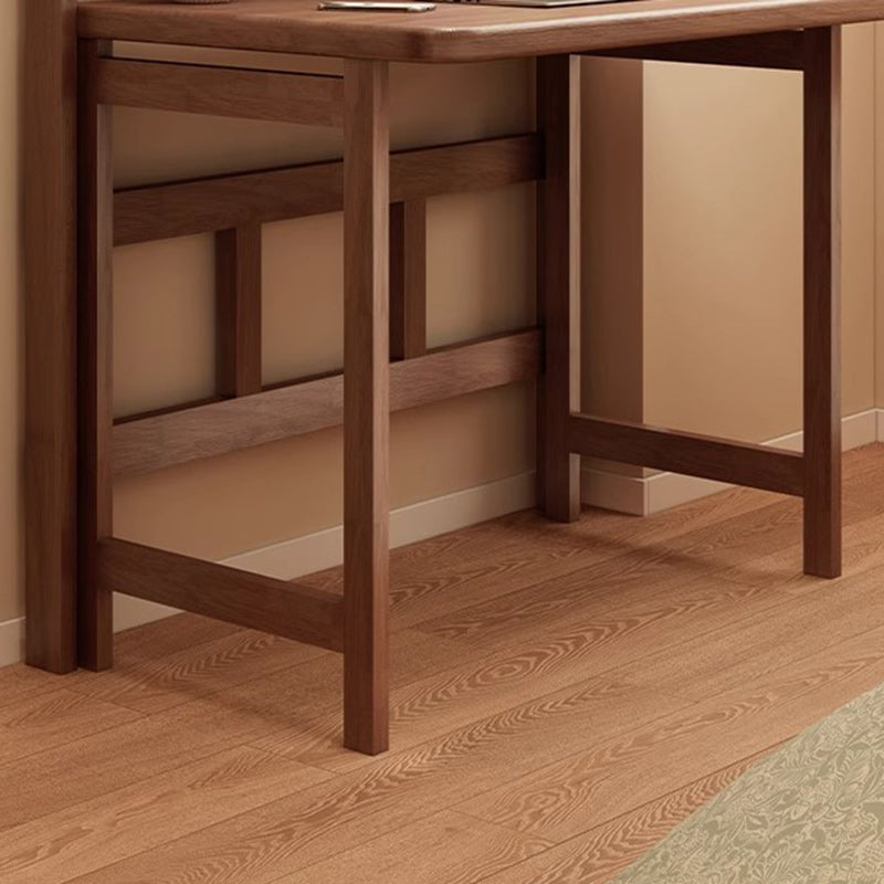 Modern Minimalist Foldable Rectangle Wood Desk For Home Office DFM-F
