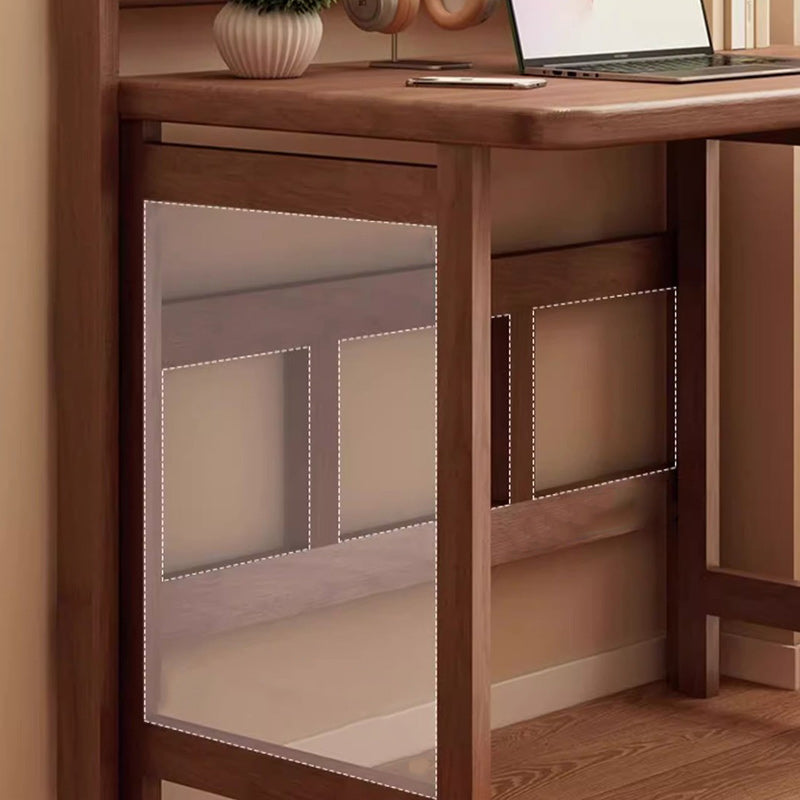 Modern Minimalist Foldable Rectangle Wood Desk For Home Office