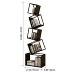 Contemporary Creative Square Iron Bookshelf 5-Shelf For Home Office DFM-F