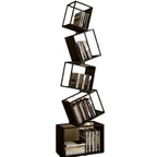 Contemporary Creative Square Iron Bookshelf 5-Shelf For Home Office DFM-F