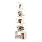 Contemporary Creative Square Iron Bookshelf 5-Shelf For Home Office DFM-F