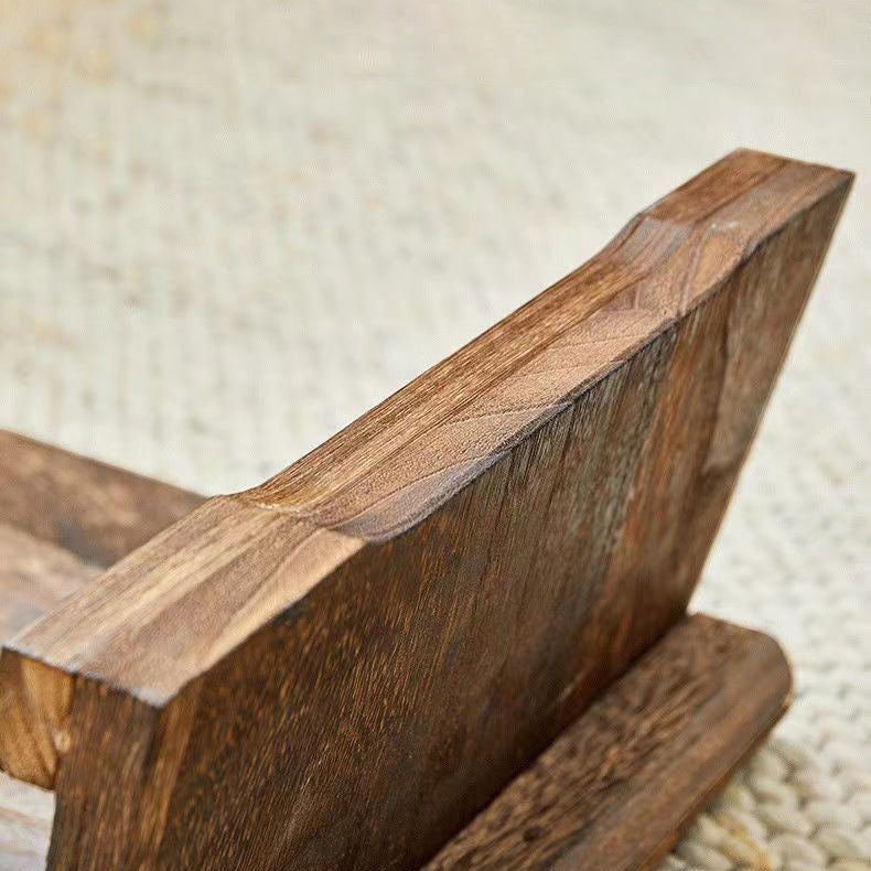 Traditional Japanese Rectangular Solid Wood Coffee Table 1-Shelf For Living Room Lumendat
