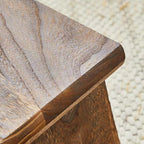 Traditional Japanese Rectangular Solid Wood Coffee Table 1-Shelf For Living Room Lumendat
