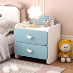 Lumendat Modern Eclectic Kids Rectangular Panel Nightstand 1/2 Drawer For Bedroom Lumendat