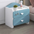Lumendat Modern Eclectic Kids Rectangular Panel Nightstand 1/2 Drawer For Bedroom Lumendat