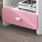 Lumendat Modern Eclectic Kids Rectangular Panel Nightstand 1/2 Drawer For Bedroom Lumendat