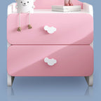 Lumendat Modern Eclectic Kids Rectangular Panel Nightstand 1/2 Drawer For Bedroom Lumendat