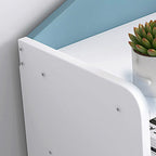 Lumendat Modern Eclectic Kids Rectangular Panel Nightstand 1/2 Drawer For Bedroom Lumendat