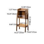 Traditional Japanese Square Bamboo Bookshelves 3/4/5 Tier For Living Room Lumendat