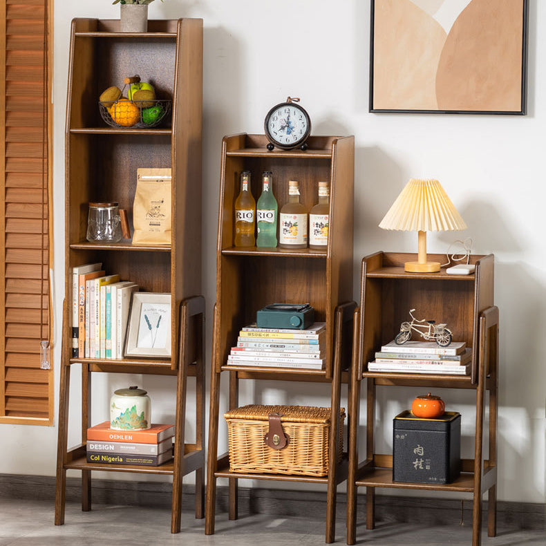 Traditional Japanese Square Bamboo Bookshelves 3/4/5 Tier For Living Room Lumendat