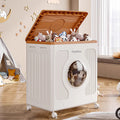 Lumendat Modern Minimalist Kids Movable Rectangular Plastic Foldable Large Capacity Storage Cabinet 1-Cabinet For Bedroom Lumendat